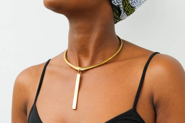 BOBA African brass pendant necklace