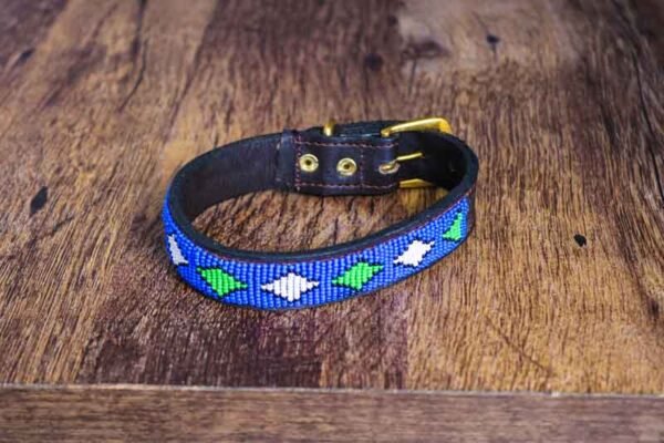 NAROK African beaded dog collar, Handmade collar
