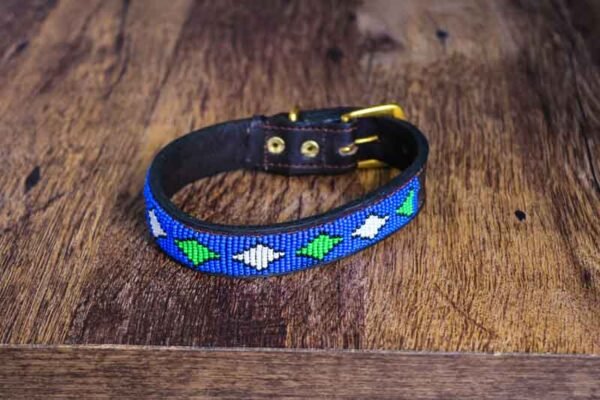 NAROK African beaded dog collar, Handmade collar