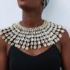 ADU African cowrie shell necklace, Gift for her