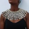 ADU African cowrie shell necklace, Gift for her