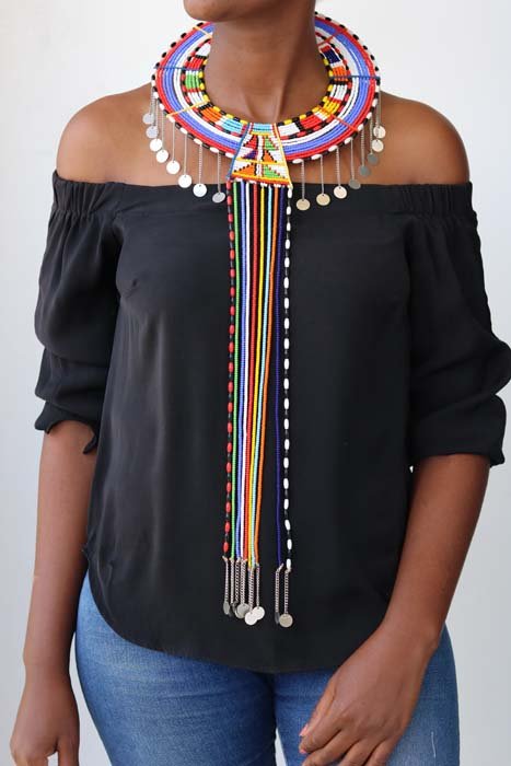 TISHA Maasai wedding necklace