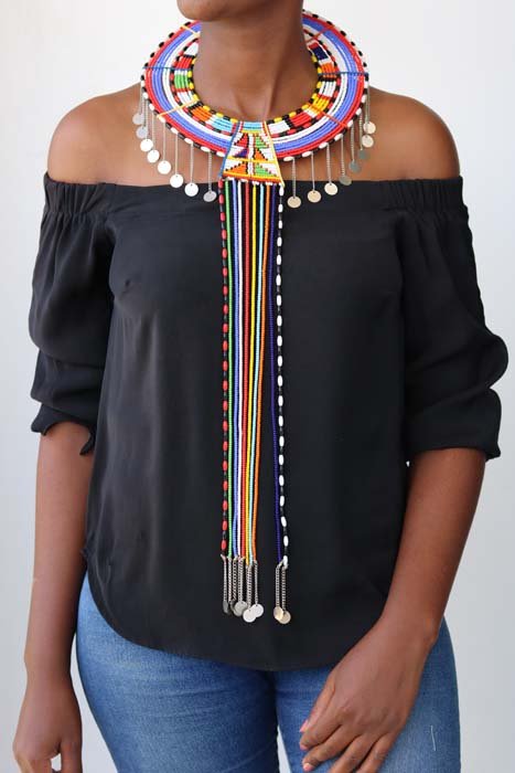 TISHA Maasai wedding necklace