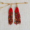 GAMILA Red Beaded Earrings