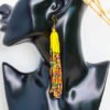 HAJI Yellow Beaded Earrings