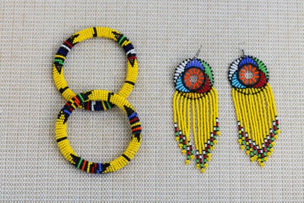 HIBA African Beaded Jewelry Set