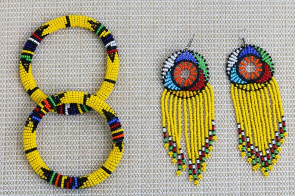 HIBA African Beaded Jewelry Set