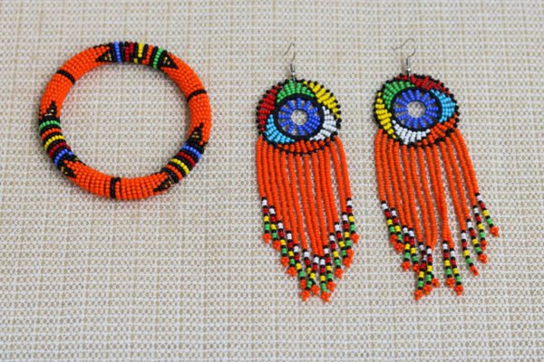 HAZINA African Beaded Jewelry Set