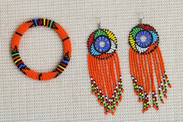 HAZINA African Beaded Jewelry Set