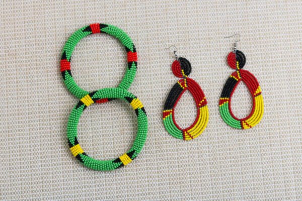 HADIYA African Beaded Jewelry Set