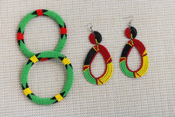 HADIYA African Beaded Jewelry Set