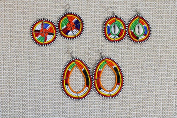 IDI African Maasai Beaded Earrings