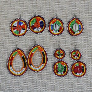 IDI African Maasai Beaded Earrings