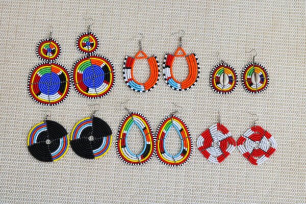 ISHI African Maasai Beaded Earrings