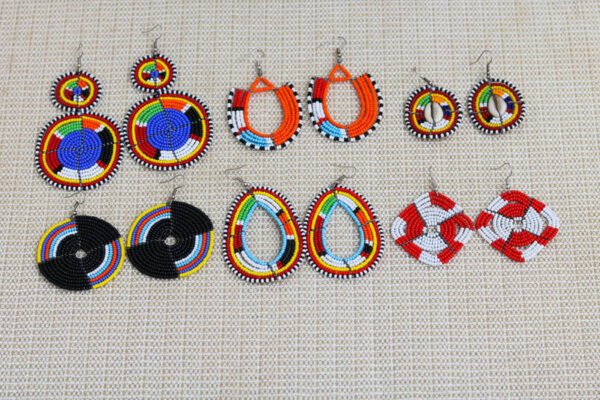 ISHI African Maasai Beaded Earrings