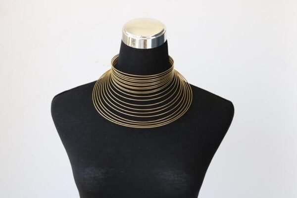 ETAGO African brass choker necklace