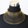 ETAGO African brass choker necklace