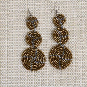 ISSA African Beaded Earrings