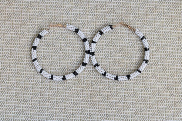 Lesha Beaded Hoop Earrings