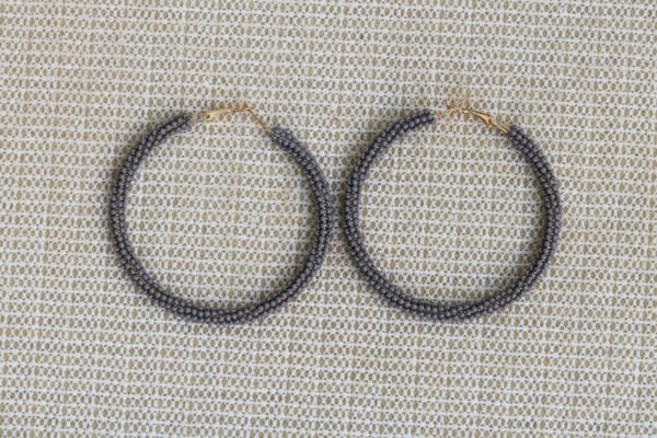 Lesha Beaded Hoop Earrings