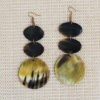 JAHU African Cow Horn earrings