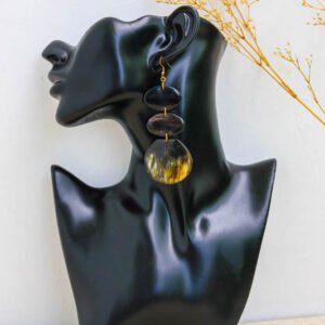 JABARI African Cow Horn earrings