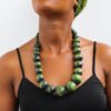 MKWASI Wooden Beaded necklace