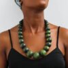MKWASI Wooden Beaded necklace