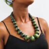 MKWASI Wooden Beaded necklace