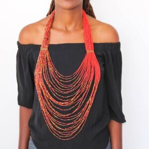 AKUKU African fringe necklace