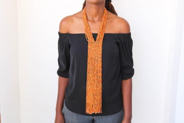 ADANA beaded fringe necklace