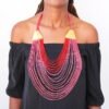 APIYO beaded fringe necklace