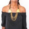 AMONDI beaded fringe necklace