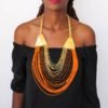 AWITI beaded fringe necklace
