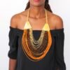 AWITI beaded fringe necklace