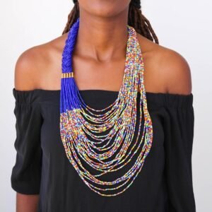 VASHA african beaded necklace