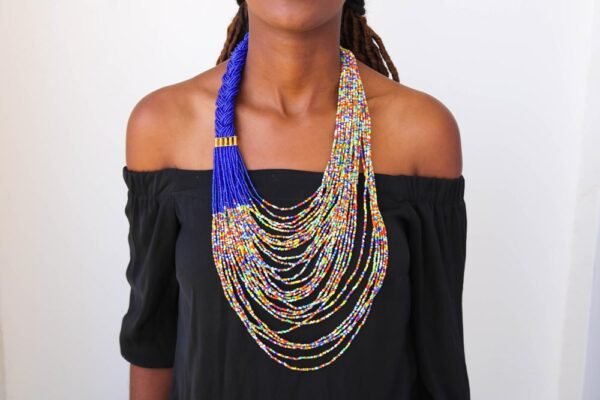 VASHA african beaded necklace