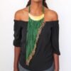 MOIPEI beaded fringe necklace