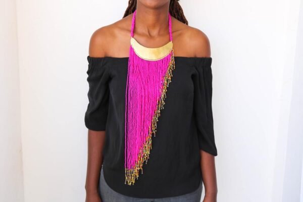 KOYET African beaded necklace