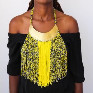 ABDI african beaded necklace