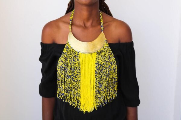 ABDI african beaded necklace