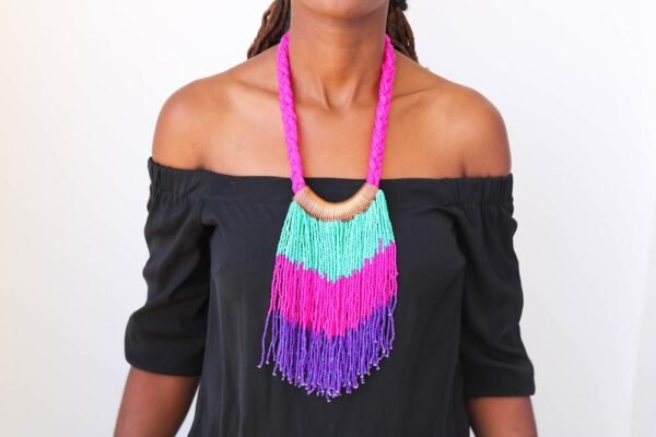 ARUBA African beaded necklace