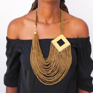 ALABA African beaded necklace