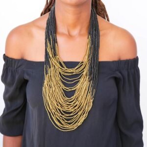 AMMA African beaded necklace