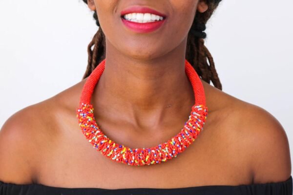 DUA African beaded necklace