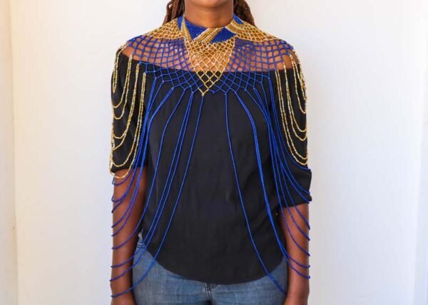TEZO Beaded shawl necklace