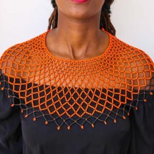 JIPE Beaded shawl necklace