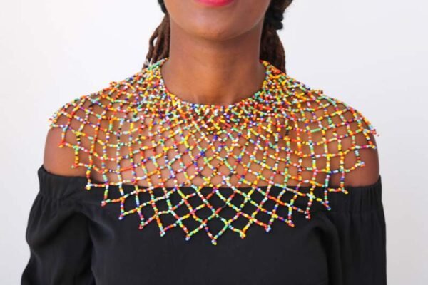 MOA Beaded shawl necklace
