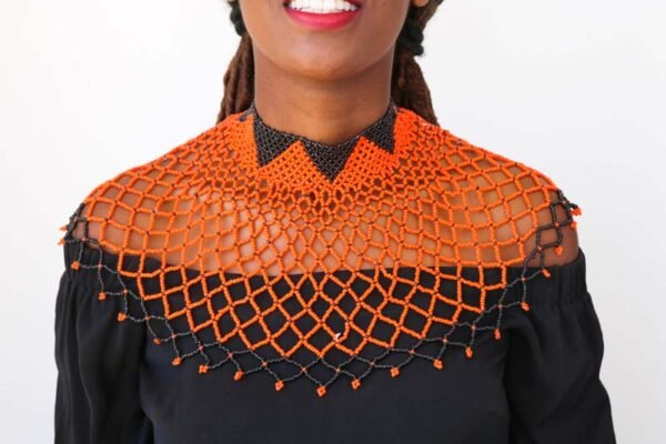 SHELA Beaded shawl necklace