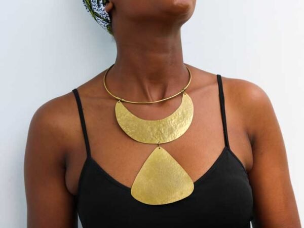 BUTOSO African brass necklace